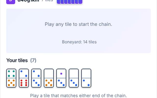 Dominoes game picture